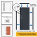 Double Steel Security Personnel Pedestrian Door - Industrial Grade Exterior Outdoor Security Door - 1800mm w x 2035mm h